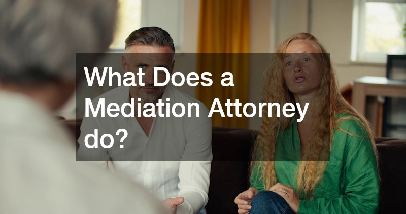 What Does a Mediation Attorney?